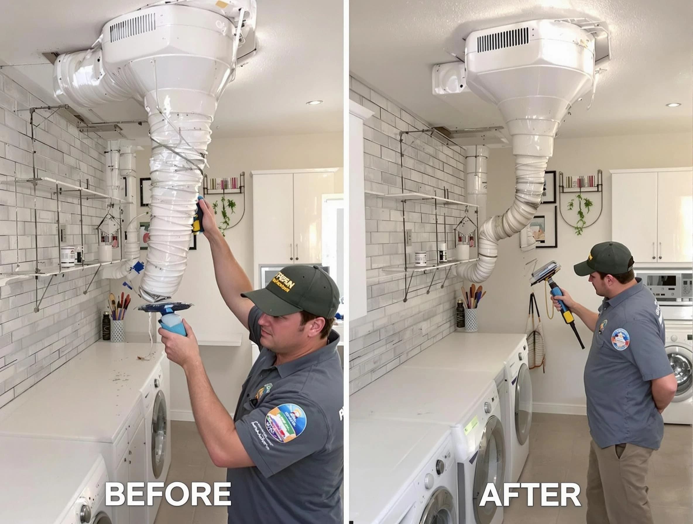 Professional dryer exhaust vent cleaning by Provo Dryer Vent Cleaning in Provo
