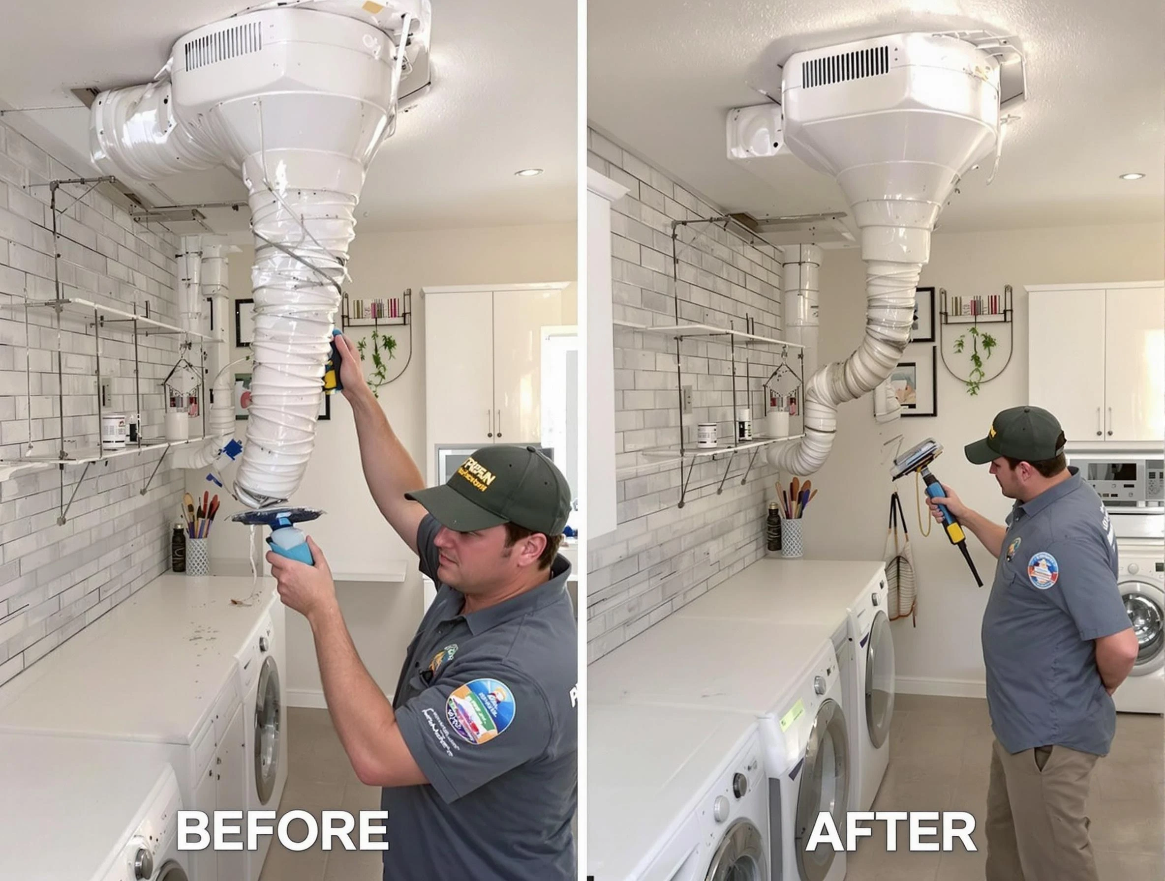 Professional dryer exhaust vent cleaning by Provo Dryer Vent Cleaning in Provo